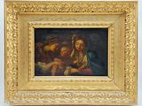 an image of a painting of a woman holding a child in her lap