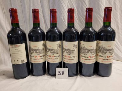 6 bouteilles CHATEAU SAINT GEORGES 2014 SAINT GEORGES SAINT …