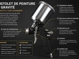 une photo d'un pistolet de peinture accompagnée d'instructions