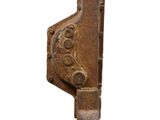 an old rusted metal object on a white background with a white background