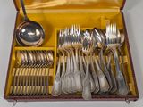 a case with silverware in it on a table