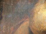painting of an old man with a beard and a mustache