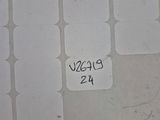 a lot of white tiles on the floor with numbers on them