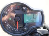 a close up of a speedometer on a motorcycle