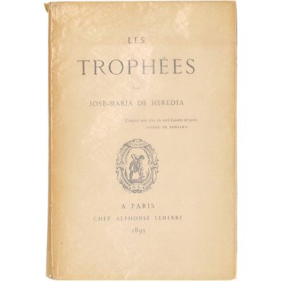 la couverture de la première édition de *Les Trophes*