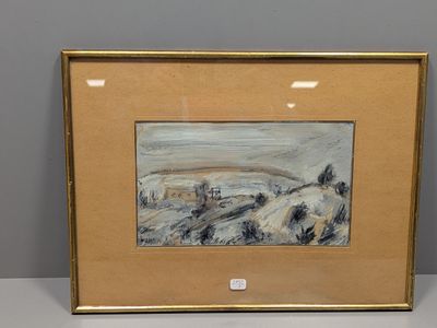 Richard MANDIN (1909-2002). Paysage enneigé.