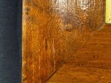 a picture of a wooden picture frame with a yellow border