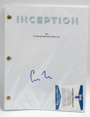 CHRISTOPHER NOLAN - Scénario dactylographié du film "Incepti…