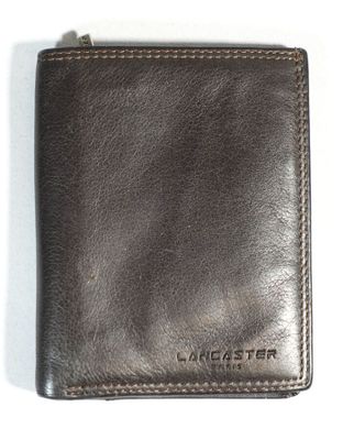 LANCASTER Portefeuille en cuir marron