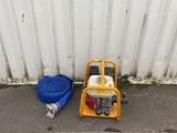 two small generators sitting next to each other on the side of a building