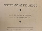 an old book with a black and white image on it