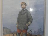 a painting of a man in a military uniform on the wall