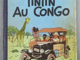 un vieux livre pour enfants avec une illustration représentant une girafe dans une voiture et une autre girafe à l'arrière