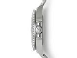 an image of a close up of a watch on a white surface