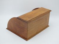 Classeur à courrier à façade coulissante en bois naturel tei… (photo 3)