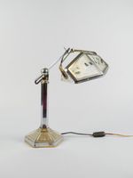 PIROUETT, attribué à. Lampe en métal chromé.