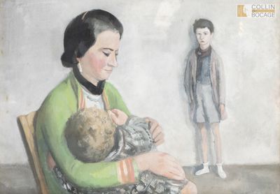 Ecole moderne Femme et ses enfants