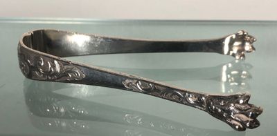 Pince à sucre en argent 950 millièmes (Poinçon Minerve) à dé…