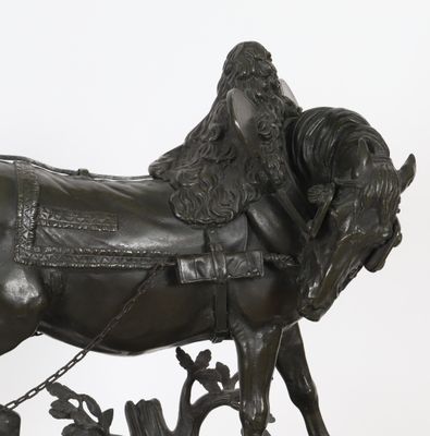 Thodore Gechter (1796-1844) Bronze Ë patine verte fonce nu…