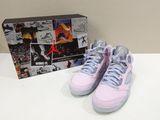 nike air jordan 1 retro ' s pink / blue / white size 9 5