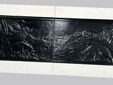une photo d'une photo d'une photo en noir et blanc