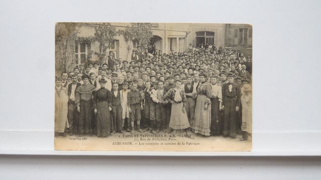 Aubusson Tapisseries Hamot. Les ouvrières et ouvriers de la Fabri...