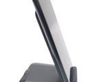 a cell phone that is sitting on top of a stand