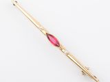 an image of a gold and pink crystal hair clip