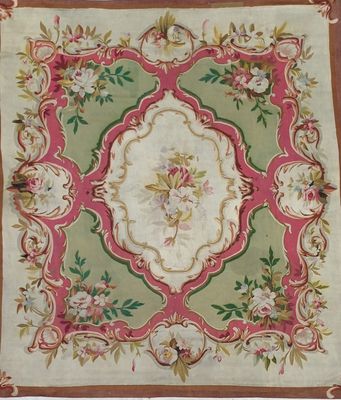 Important et très original tapis d Aubusson ( France), 2ème …