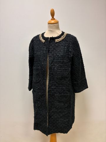 LEUR LOGETTE L’art de la couture – Veste trois quart noire, col p...