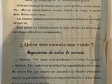 an old book with french writing on it sitting on top of a table