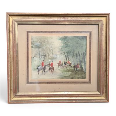 an image of a painting of a group of people riding horses
