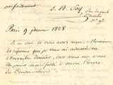 un vieux document sur lequel figurent des inscriptions et l'image d'un oiseau