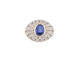 a sapphire and diamond ring