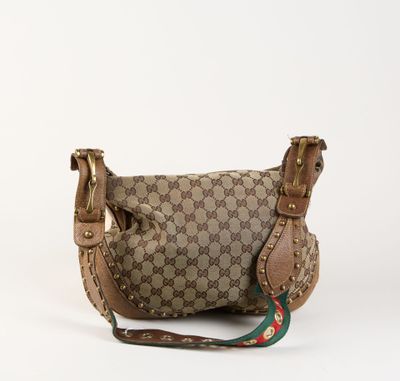 Sac à bandoulière Guccissi en toile GG et cuir