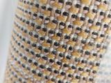 a close up of a piece of fabric on a table