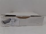 packaging of a white box containing a blood pressurer and a digital thermometer