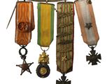 an image of a group of medals hanging from a rope