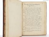 a book open to a page with writing on it