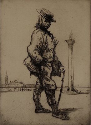 Edgar CHAHINE (1874-1947). Antonio Vecellio Tiziano devant l…