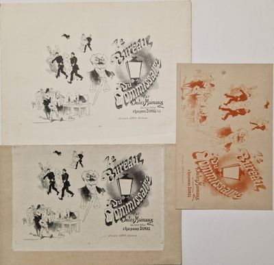 Jules Chéret (1836-1932) - Le bureau du commissaire, par Jul…