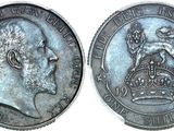 l'image d'une pièce d'argent sur laquelle figure une couronne