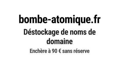Nom de domaine bombe-atomique.fr.