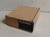 a box with a label on it sitting on a table