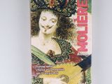 an image of a box of cigarettes with a picture of a woman playing a lute