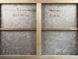 a picture of a window that has a message written on it