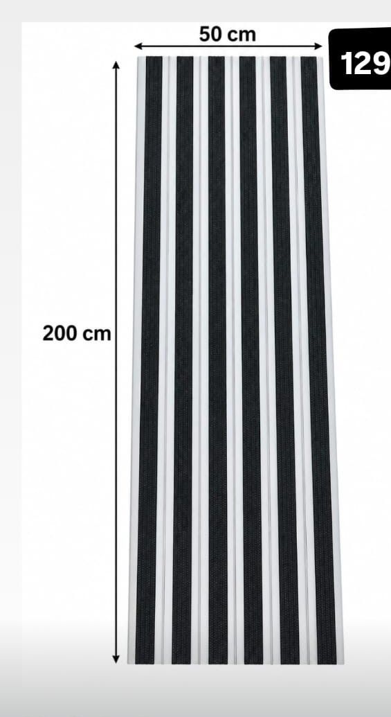 Tapis d’entrée techniques à profilés aluminium avec bandes a…