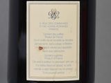 a bottle of wine that has a label on it