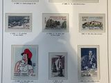 a picture of a picture of france with stamps on it