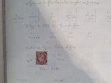 a piece of paper with writing on it and a stamp on it